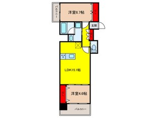 QUALITAS日本橋浜町の物件間取画像